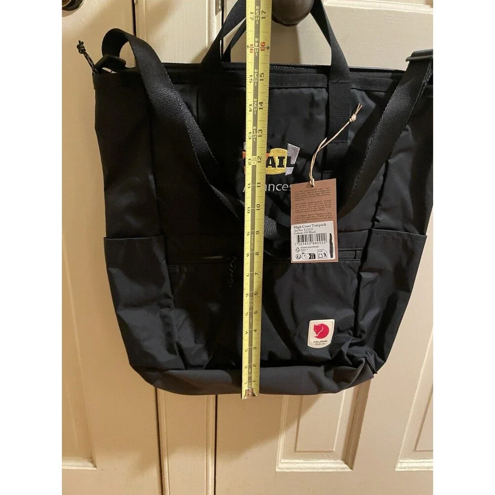 Fjallraven High Coast Totepack Black MIT CSAIL Alliance Backpack Tote 15